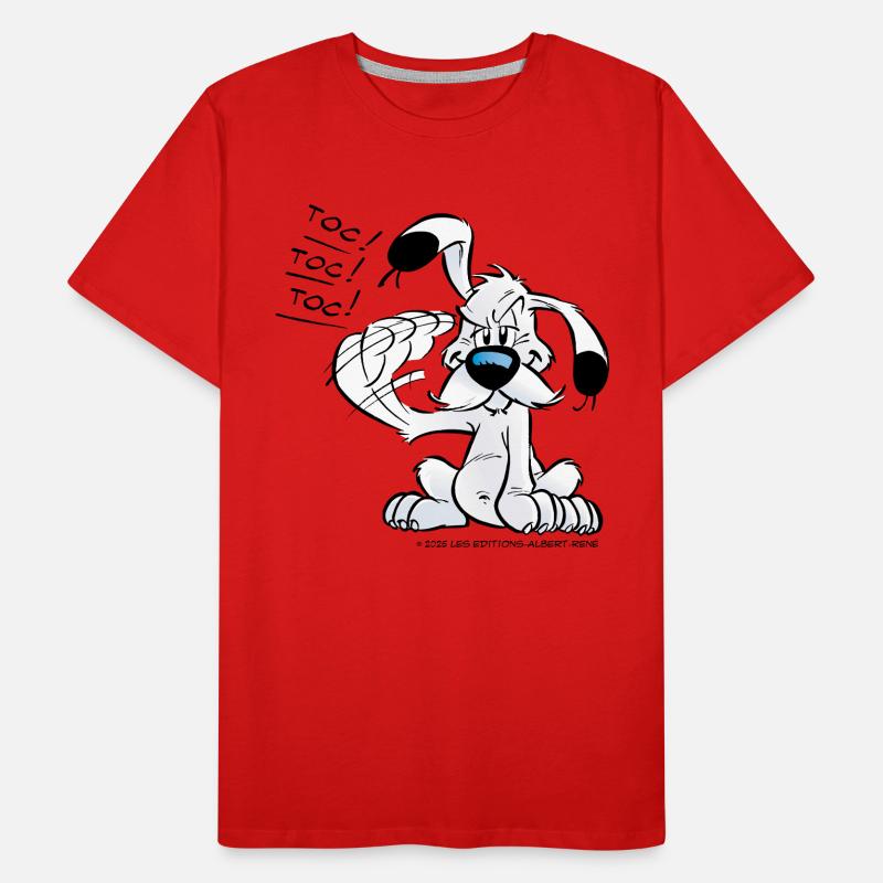 Asterix & Obelix Dogmatix Gesturing Toc Men's Premium Organic T-Shirt
