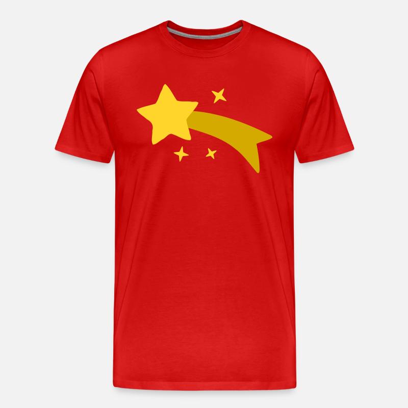 Sternschnuppe Sterne Sternchen - Männer Premium Bio T-Shirt - undefined