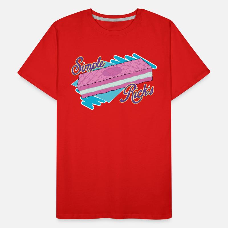 Rick And Morty Simple Rick's Wafer Cookie Men's Premium Organic T-Shirt