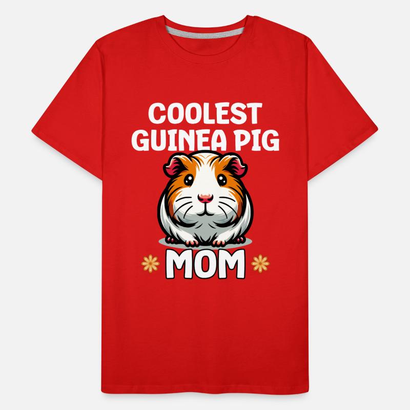 Maman cochon d’Inde la plus cool T-shirt bio Premium Homme