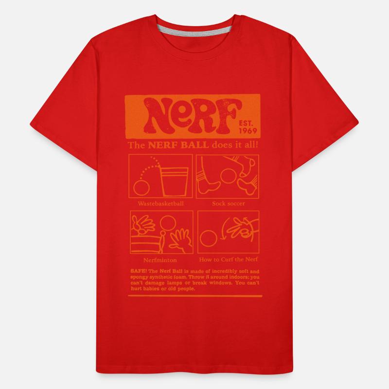 Nerf The Nerf Ball Does It All Design T-shirt bio Premium Homme