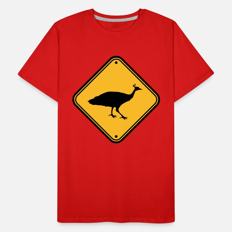 Shield danger caution caution note zone area Men's Premium Organic T-Shirt