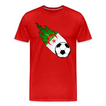 Fireball Football Algeria - Men's Premium Organic T-Shirt - red - Front - Damien (186cm)
