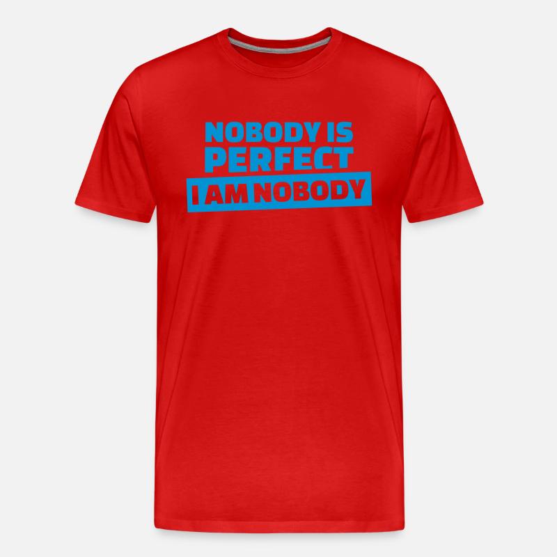 Perfekt - Männer Premium Bio T-Shirt - Rot