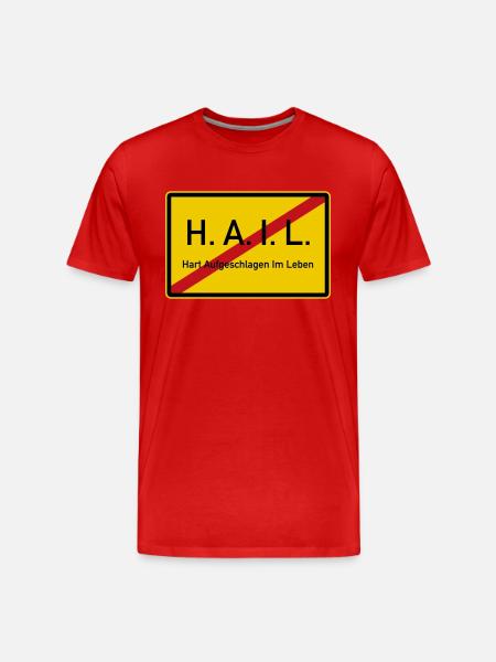HAIL verlassen - Männer Premium Bio T-Shirt - Rot
