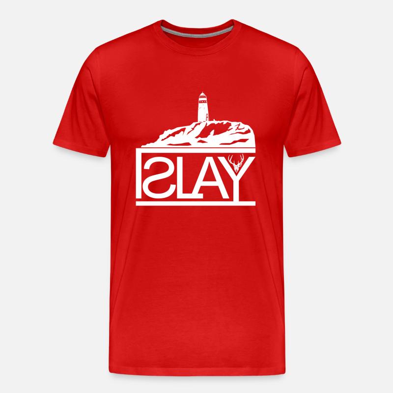 ISLAY - Männer Premium Bio T-Shirt - Rot