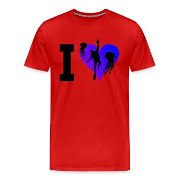 Scuba Divers Scuba Diving Divers Ladies - T-shirt bio Premium Homme - rouge - Devant - Damien (186cm)