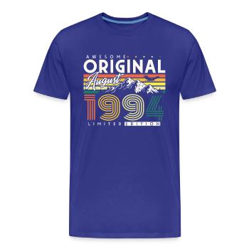 August 1994 Jahrgang geboren Geburtstag Geschenk - Männer Premium Bio T-Shirt - Königsblau - Vorne - Damien (186cm)