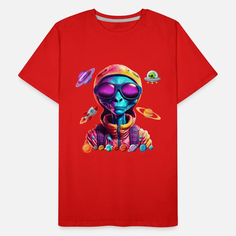 Extraterrestre de l’espace. T-shirt bio Premium Homme