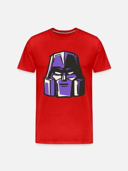 Transformers G1 Costume De Tête Megatron - T-shirt bio Premium Homme - rouge