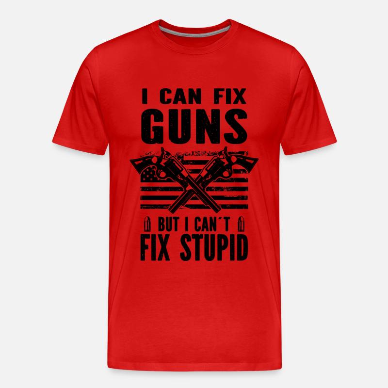 Waffenschmieden - Männer Premium Bio T-Shirt - Rot