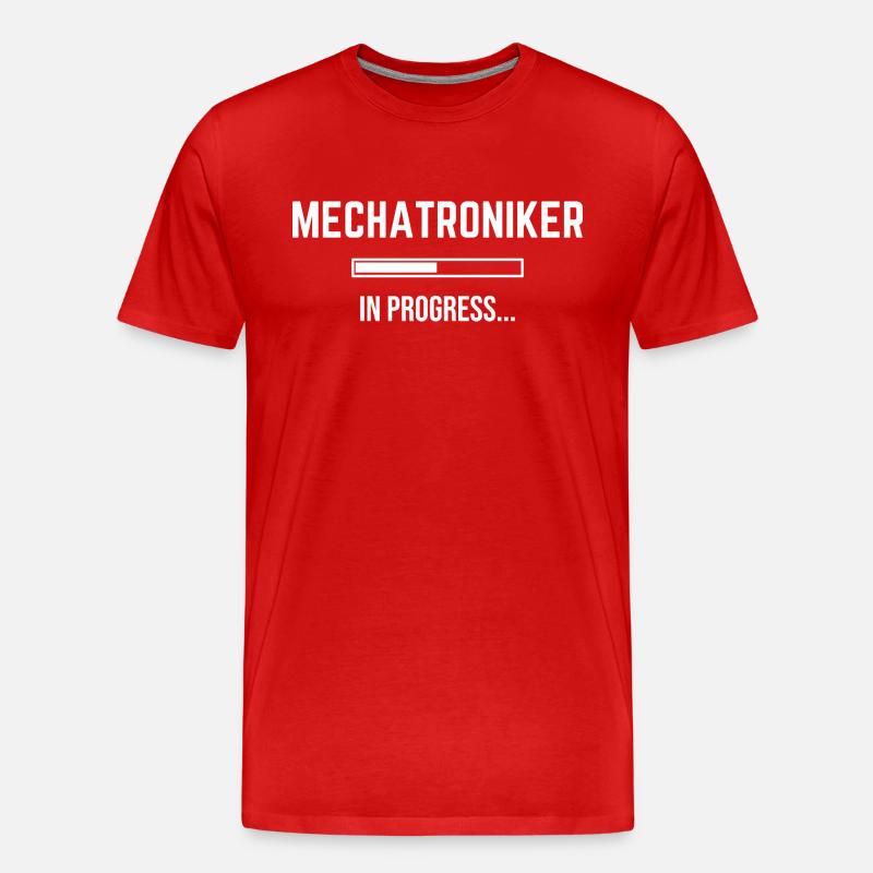 Mechatronics Technician In Progress - Men's Premium Organic T-Shirt - red