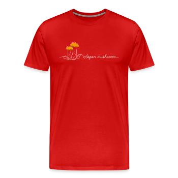 Magische Pilze - Männer Premium Bio T-Shirt - Rot - Vorne - Damien (186cm)