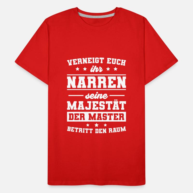 Masterprüfung Studium Abschluss Master Geschenk Männer Premium Bio T-Shirt
