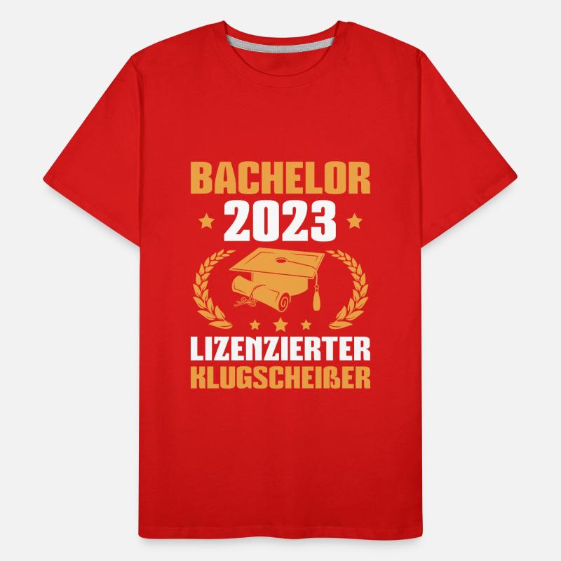 Bachelor 2023 Studium Abschluss Bachelorprüfung Männer Premium Bio T-Shirt