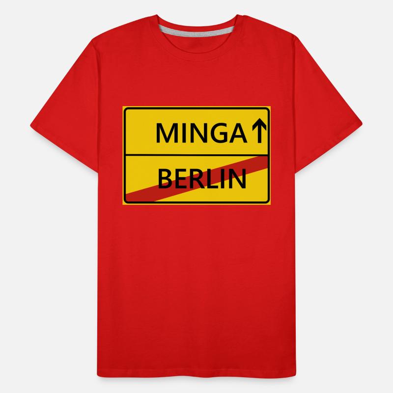Minga München Ortsschild Geschenk Geschenkidee Männer Premium Bio T-Shirt