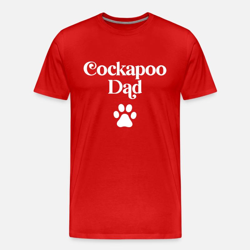 Cockapoo Dad - Men's Premium Organic T-Shirt - red