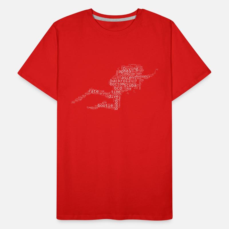 Plongeurs Plongée Plongée Plongée Libre T-shirt bio Premium Homme