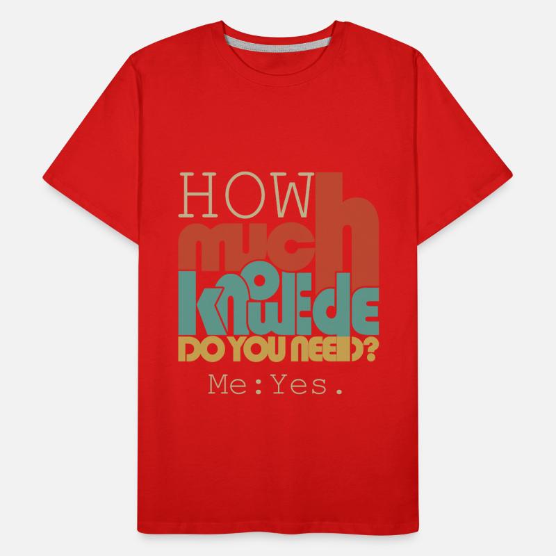 How much knowledge? Men's Premium Organic T-Shirt