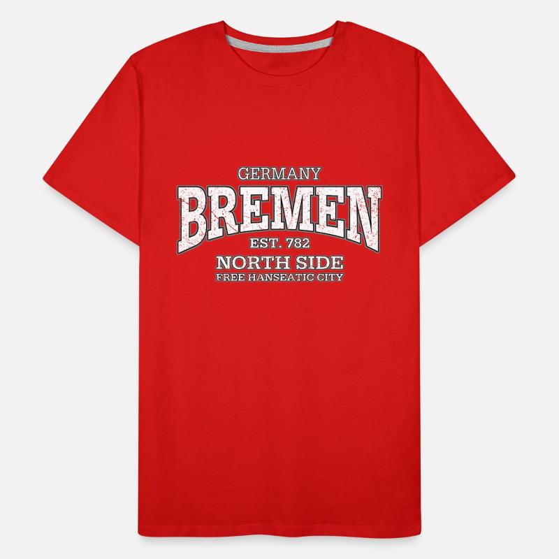 Bremen (white oldstyle) Men's Premium Organic T-Shirt