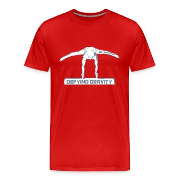 Turner am Seitpferd, Turnen, Gymnastics - Männer Premium Bio T-Shirt - Rot - Vorne - Damien (186cm)