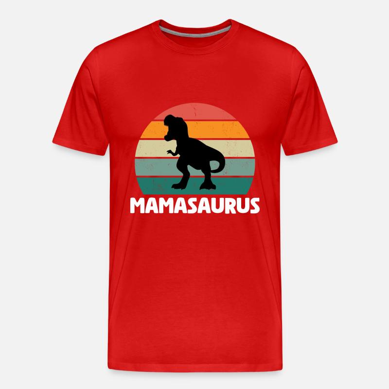 Mamasaurus - Männer Premium Bio T-Shirt - Rot