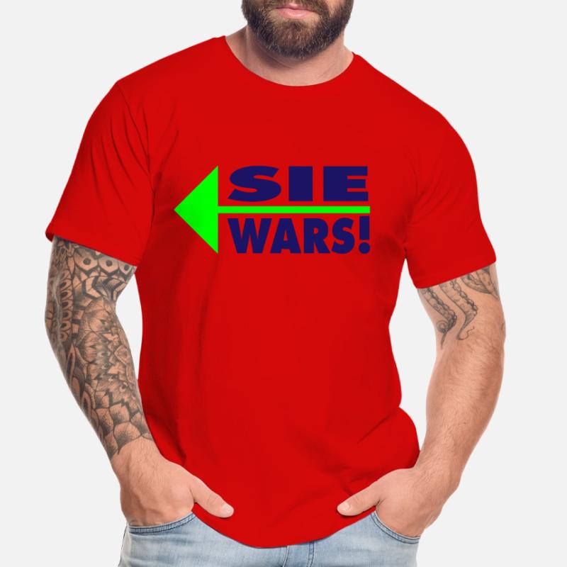 Sie wars! Partner- oder Partyshirt Männer Premium Bio T-Shirt