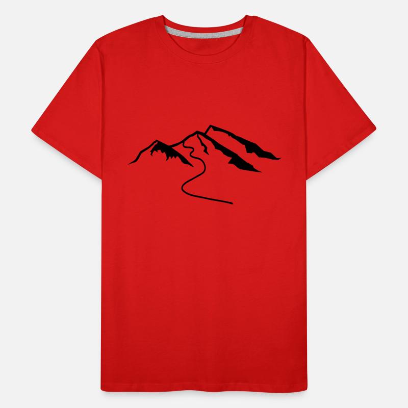 Berg Männer Premium Bio T-Shirt