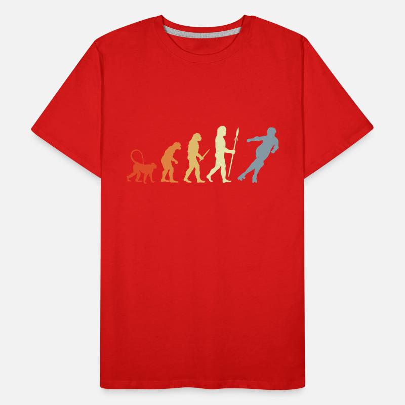 Vintage Roller Skates Evolution Männer Premium Bio T-Shirt