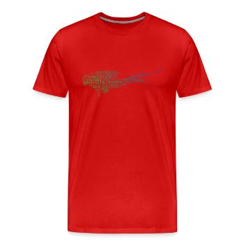 Scuba Divers Scuba Diving Men - Men's Premium Organic T-Shirt - red - Front - Damien (186cm)