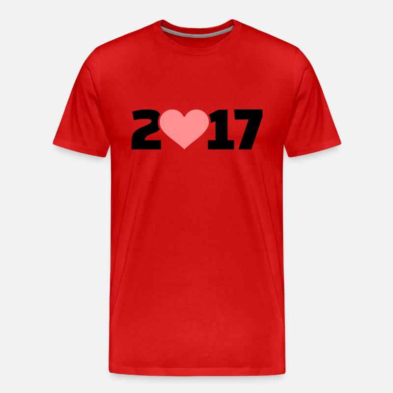 2017 - Männer Premium Bio T-Shirt - Rot