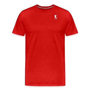 Yeah baby check it out - Men's Premium Organic T-Shirt - red - Front - Damien (186cm)