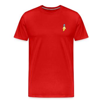 Banane fraîche - T-shirt bio Premium Homme - rouge - Devant - Damien (186cm)