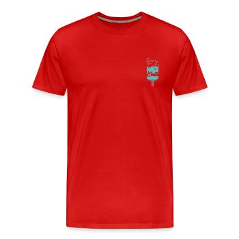Glace naturelle - T-shirt bio Premium Homme - rouge - Devant - Damien (186cm)