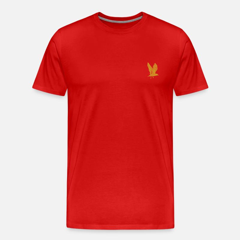 Golden Seagull - Männer Premium Bio T-Shirt - Rot