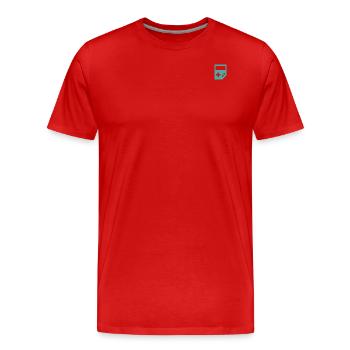 Game Boy 2.0 - T-shirt bio Premium Homme - rouge - Devant - Damien (186cm)