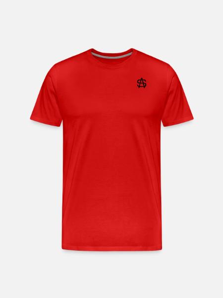 SA Logo - Men's Premium Organic T-Shirt - red