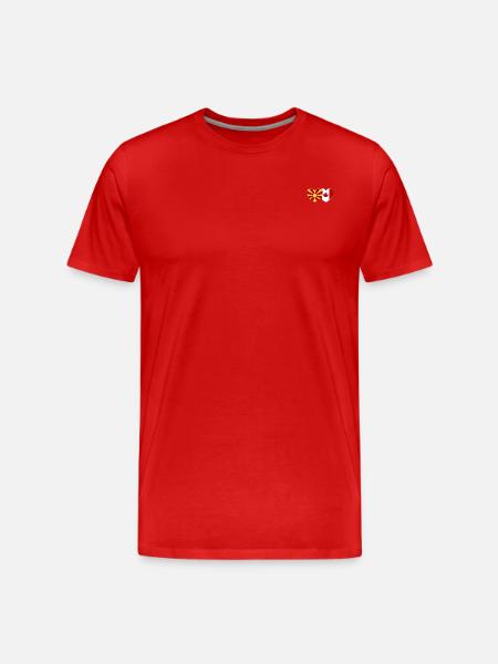 Macédoine Drapeau Canada Cœur - T-shirt bio Premium Homme - rouge