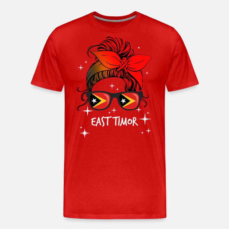 Osttimor - Männer Premium Bio T-Shirt - Rot