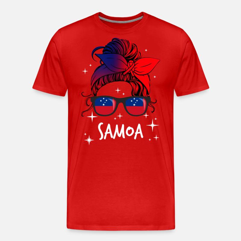 Samoa - Männer Premium Bio T-Shirt - Rot