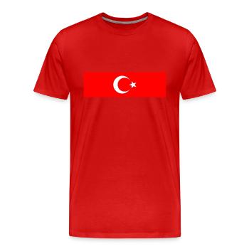 Turquie - Drapeau turc - T-shirt bio Premium Homme - rouge - Devant - Damien (186cm)