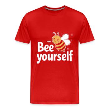 honey bee beekeeper bees bee - Men's Premium Organic T-Shirt - red - Front - Damien (186cm)