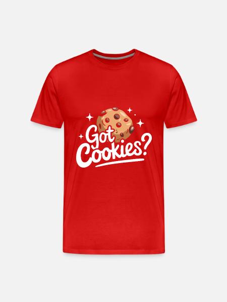 Cookies Cookie Biscuits Biscuits Chocolate - Men's Premium Organic T-Shirt - red