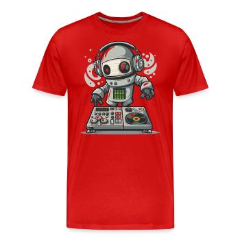 Beat Blender - Men's Premium Organic T-Shirt - red - Front - Damien (186cm)