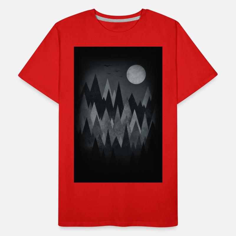 Scary Forest Art (Abstract triangles) Phone Case Men's Premium Organic T-Shirt