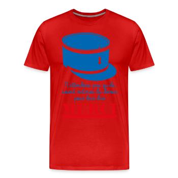 Victimes du Devoir Gendarmes Merci - T-shirt bio Premium Homme - rouge - Devant - Damien (186cm)