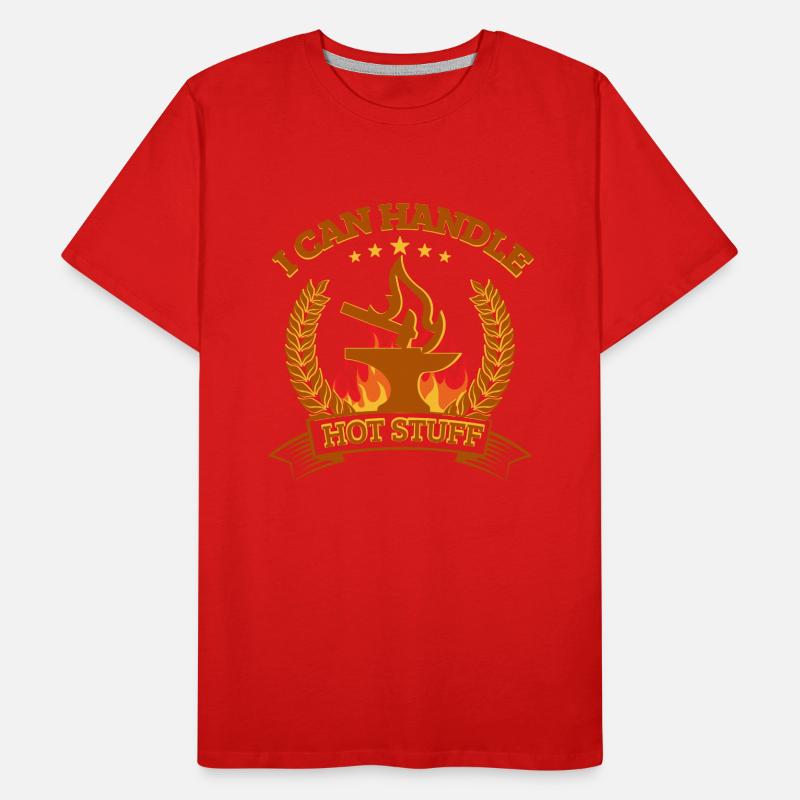 Blacksmithing I Can Handle Hot Stuff Gift Idea Männer Premium Bio T-Shirt