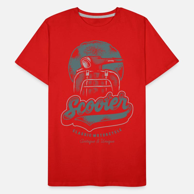 Sommer - Rollerfahrer - Spanienfeeling Männer Premium Bio T-Shirt