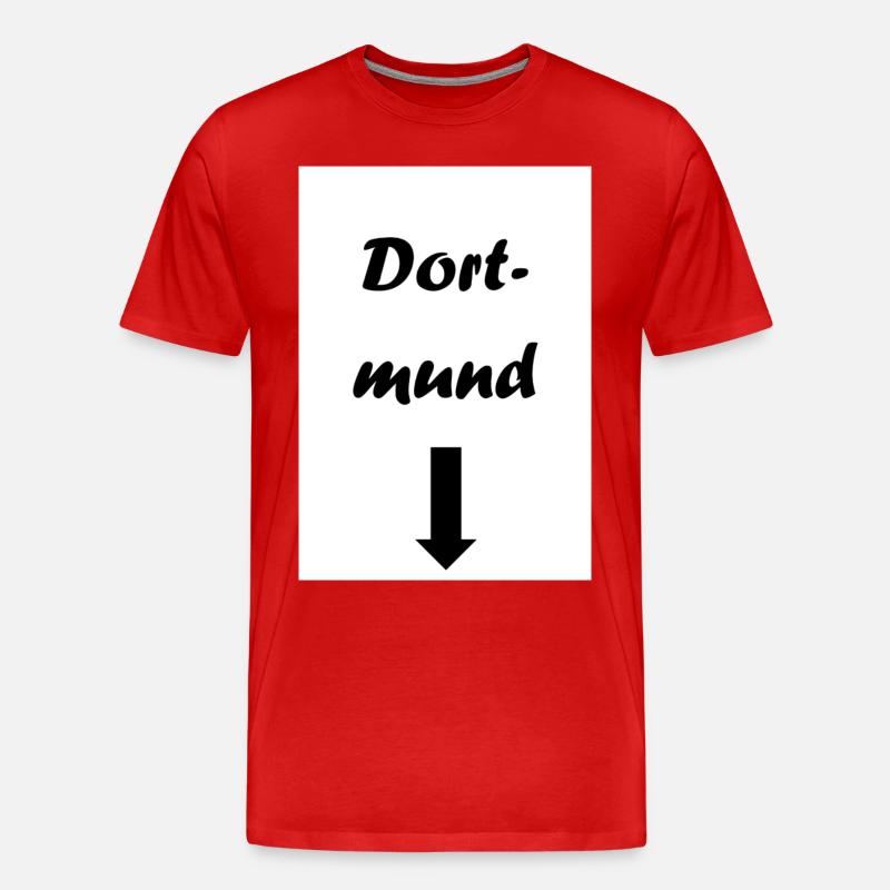 dortmund - Männer Premium Bio T-Shirt - Rot
