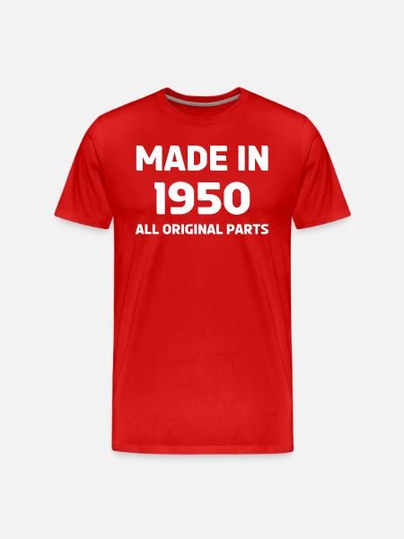 made en 1950 - T-shirt bio Premium Homme - rouge
